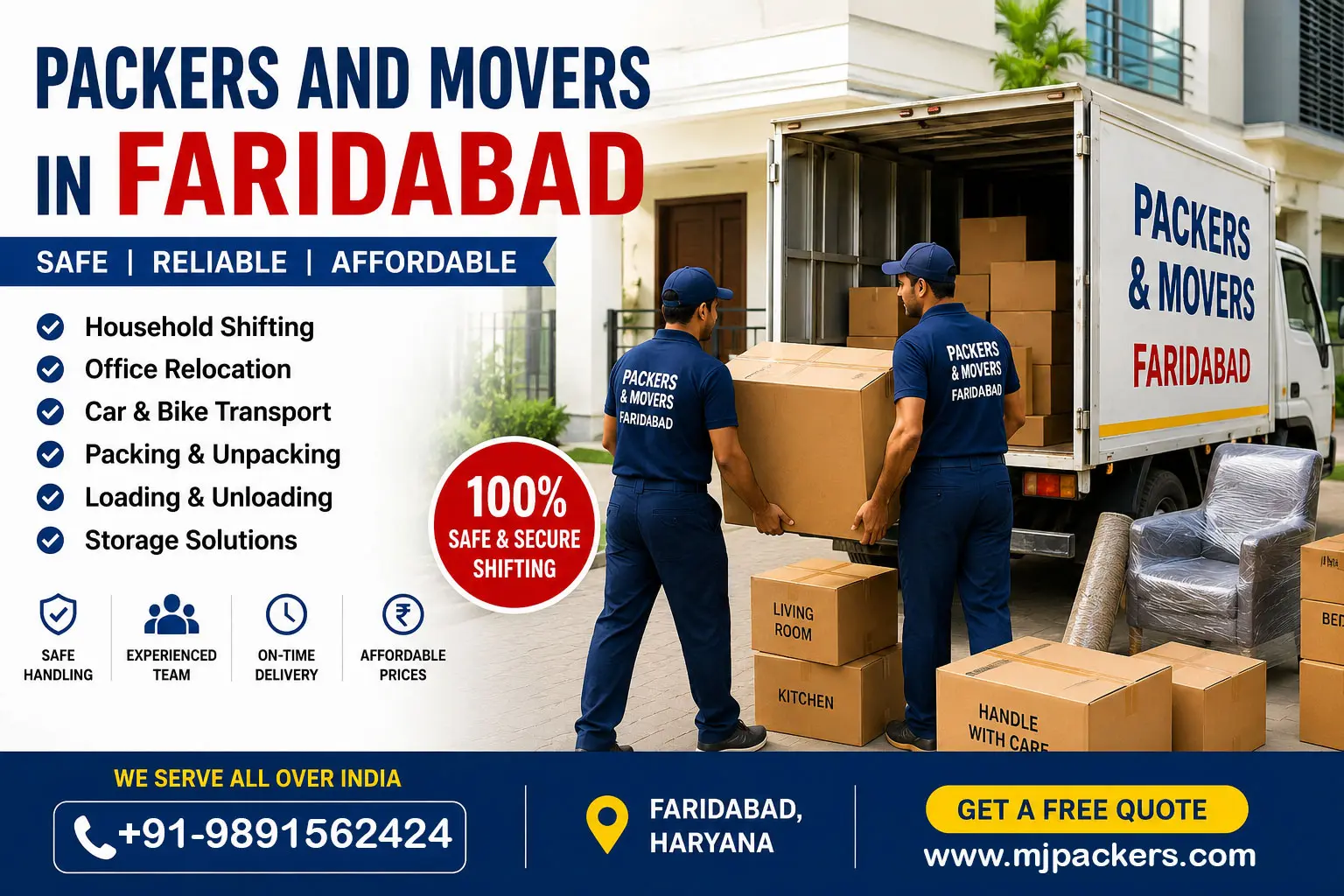Marg Jet Packers and Movers in Faridabad